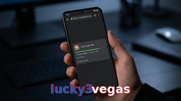 Main screen of Lucky3vegas apk page for PK players
