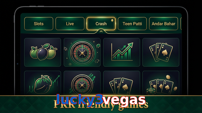 Game list for Lucky3vegas games section