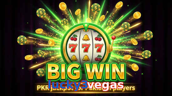 Big win animation on Lucky3vegas slot game